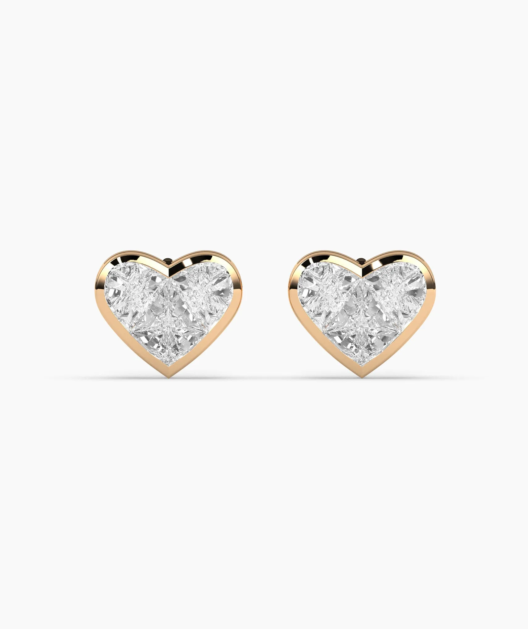 Timeless Diamond Heart Earrings