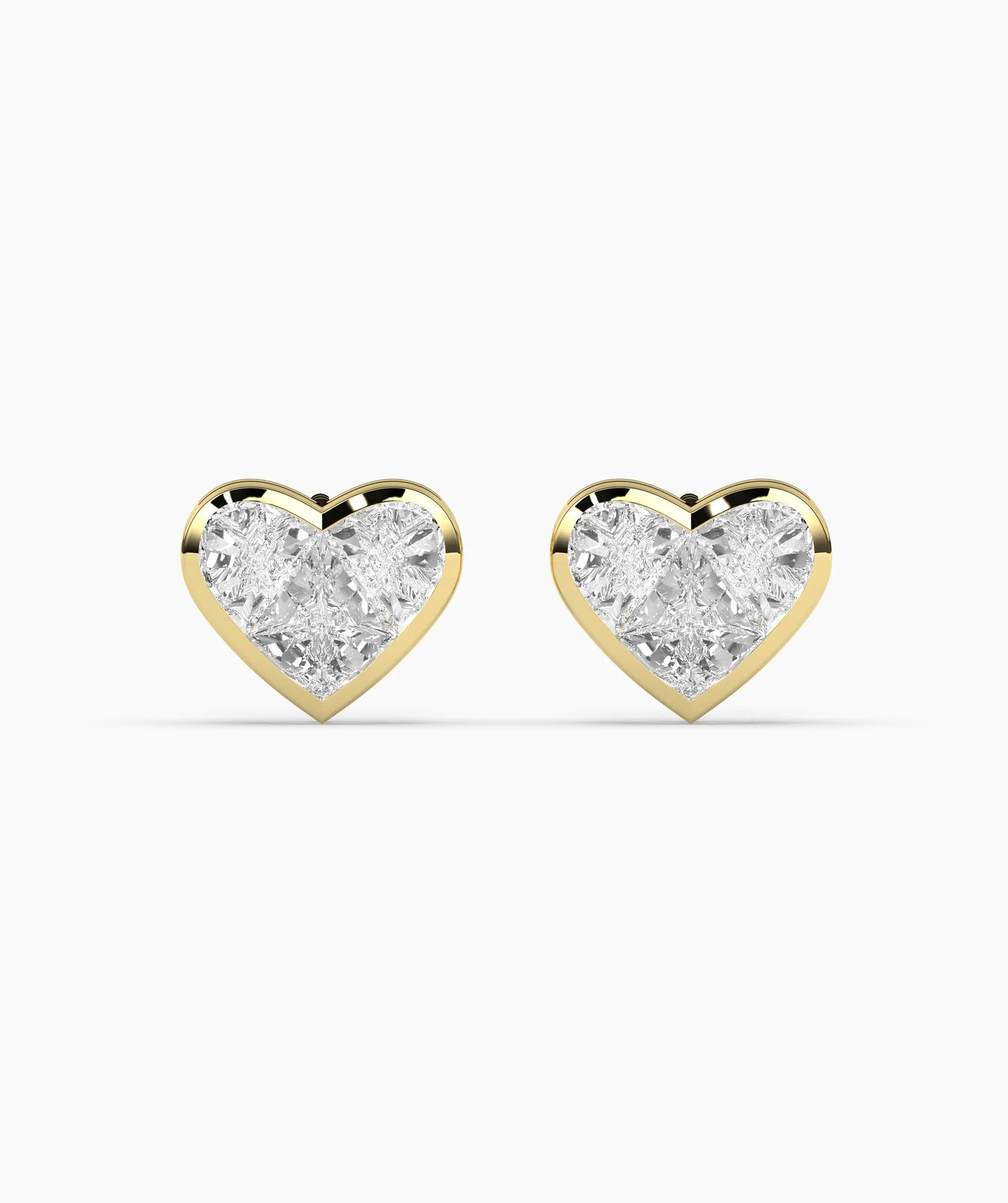 Timeless Diamond Heart Earrings