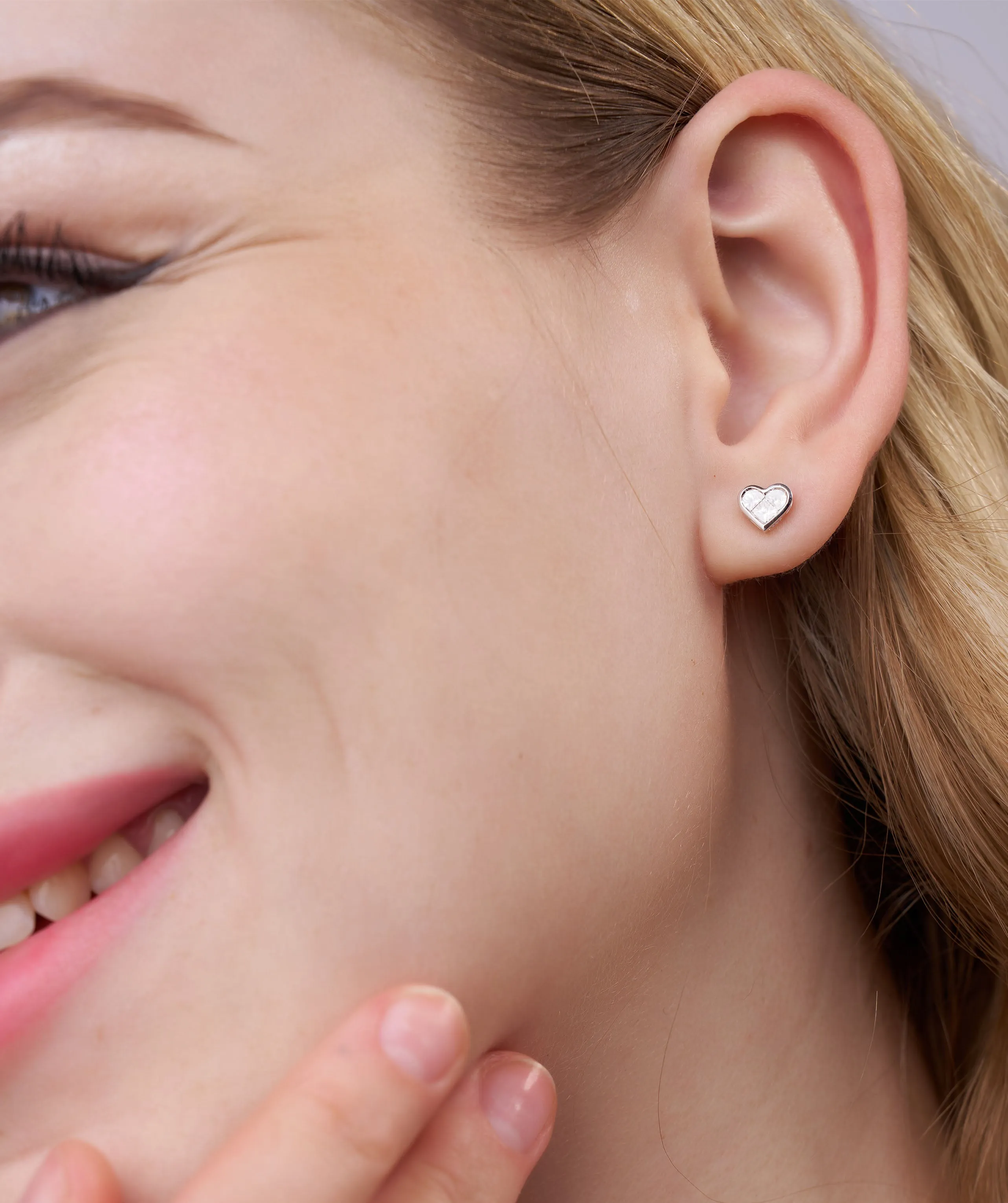 Timeless Diamond Heart Earrings