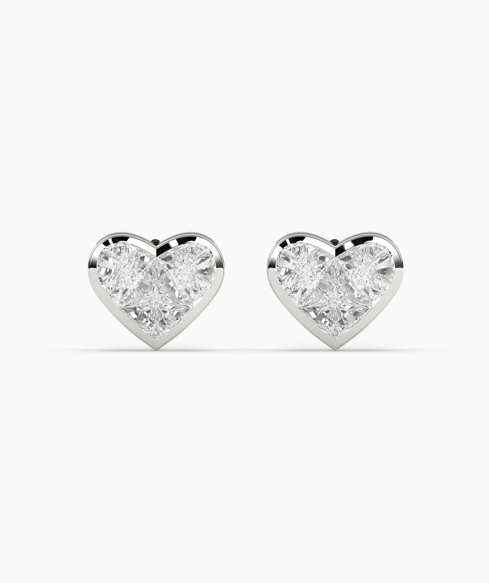 Timeless Diamond Heart Earrings