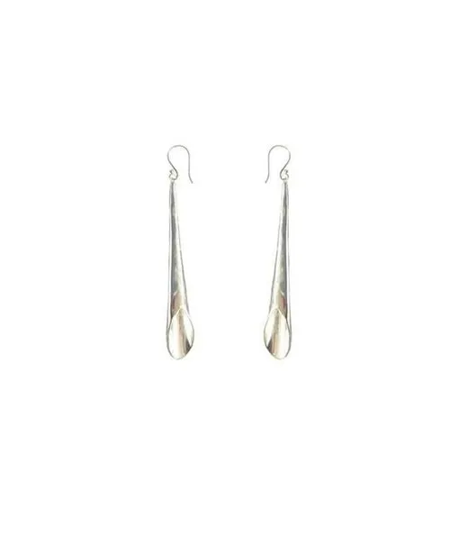 Timeless Flute Earrings in Gold and Silver Finish - Elegant Design, Hypoallergenic Material, 6cm and 9cm Lengths