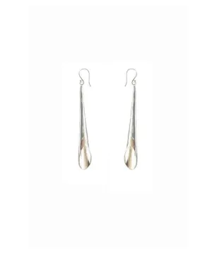 Timeless Flute Earrings in Gold and Silver Finish - Elegant Design, Hypoallergenic Material, 6cm and 9cm Lengths