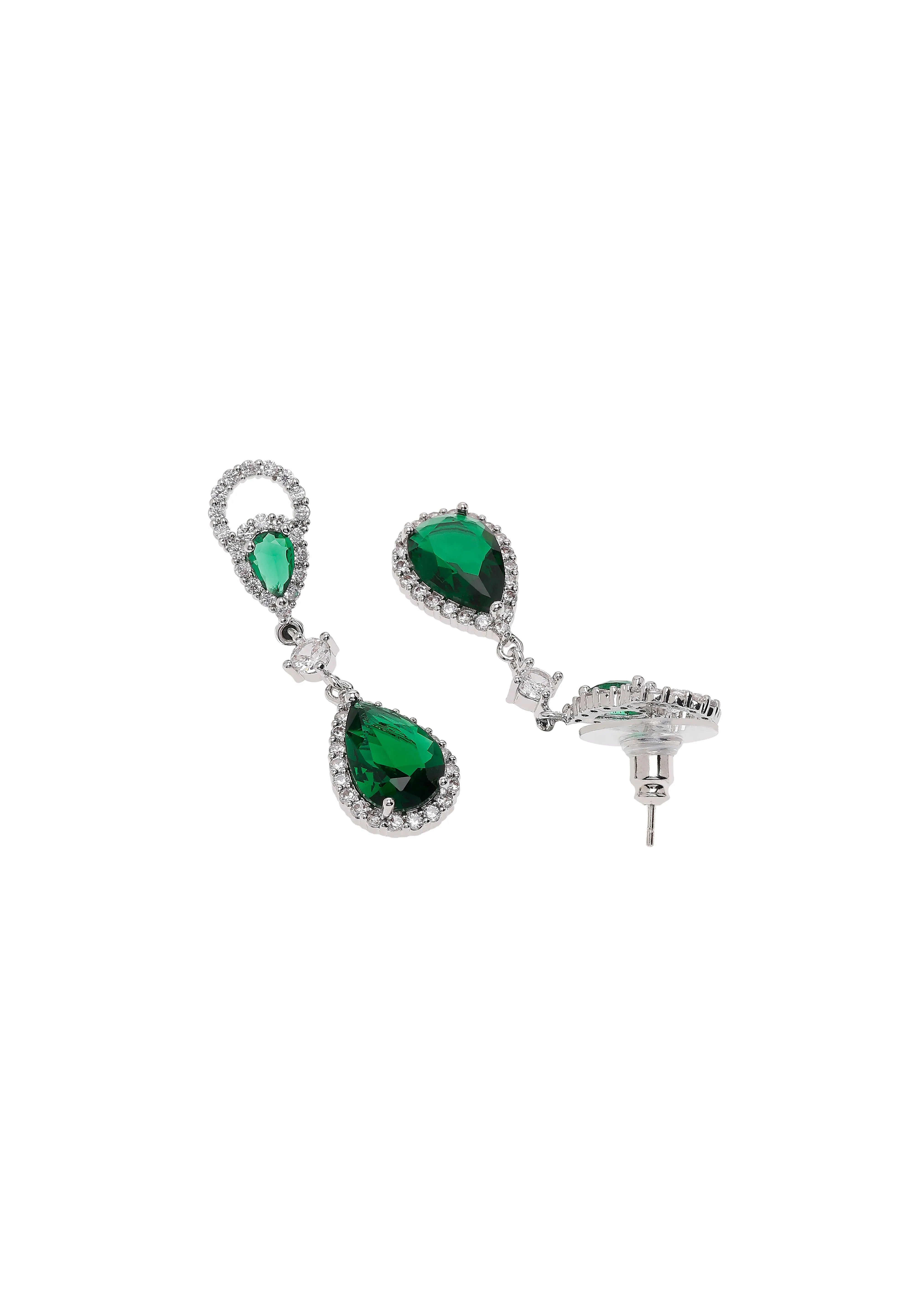 Timeless Green Raindrop Earrings