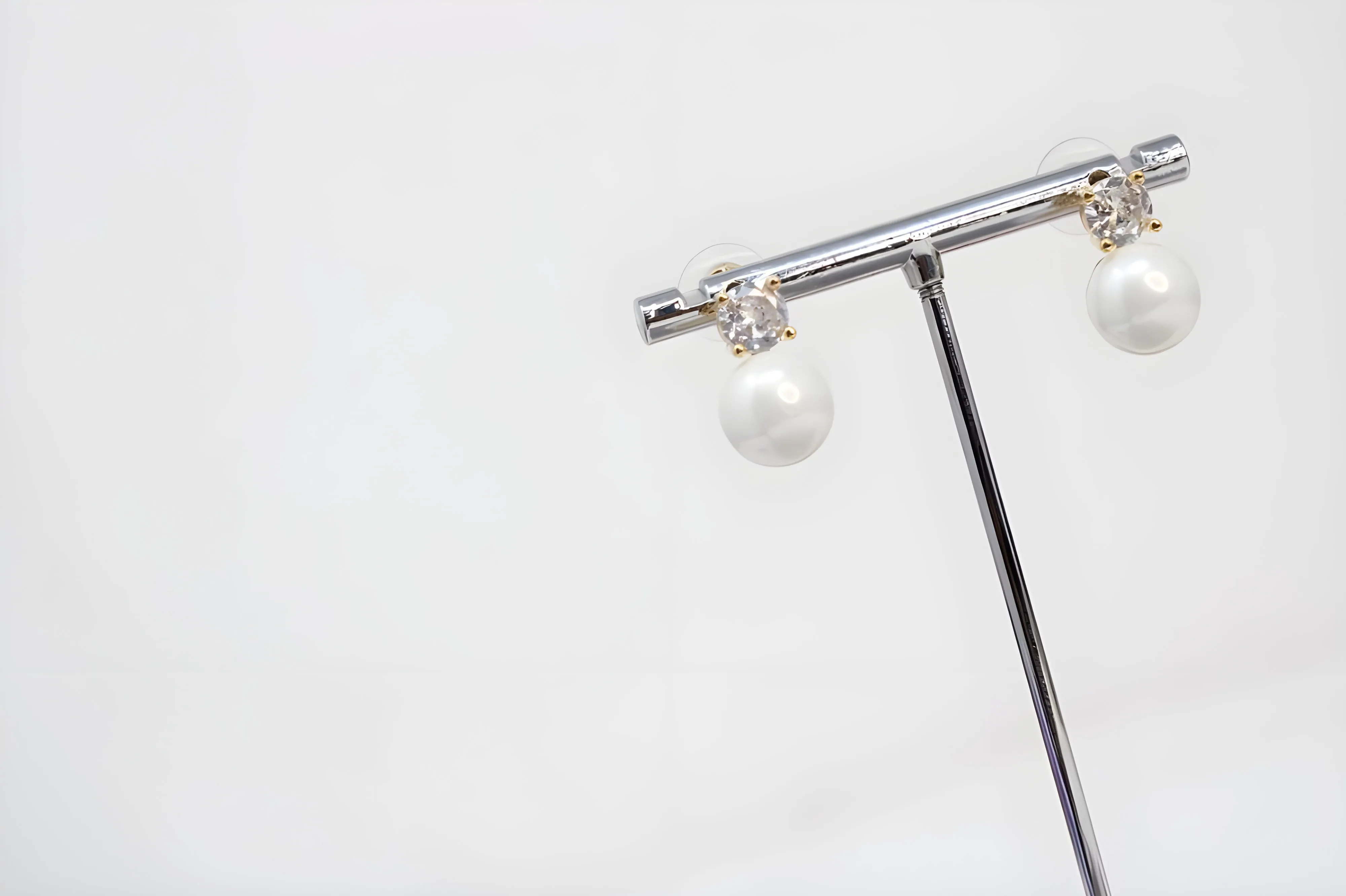Timeless Pearl & Diamond Love Earrings
