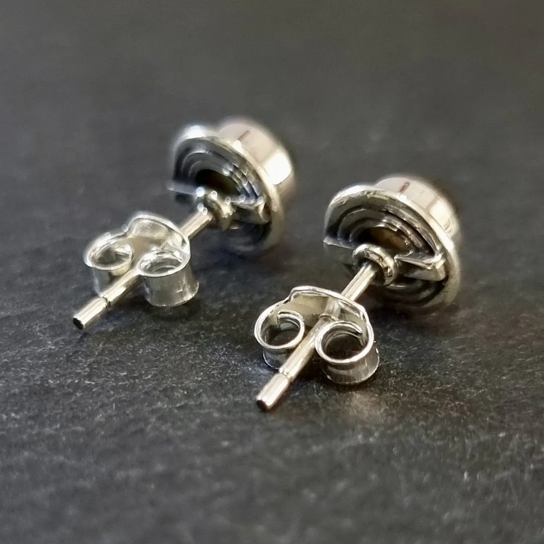 Timeless Round Pearl Stud Earrings, 925 Sterling Silver, S16PL