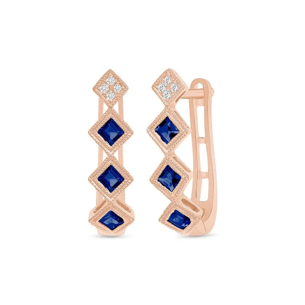Timeless Sapphire Earrings