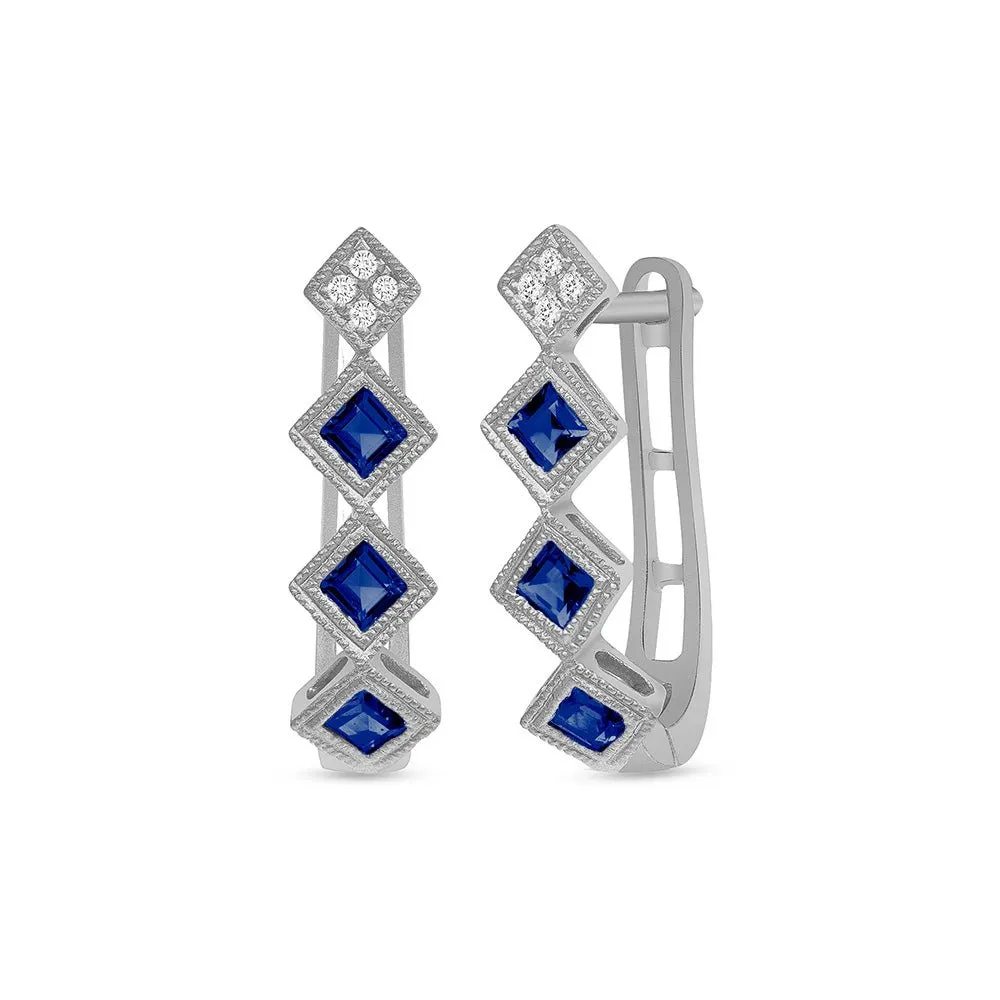 Timeless Sapphire Earrings