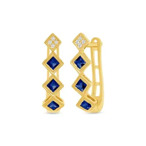 Timeless Sapphire Earrings