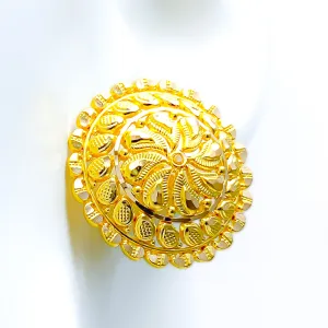 Timeless Shimmering 22k Gold Earrings