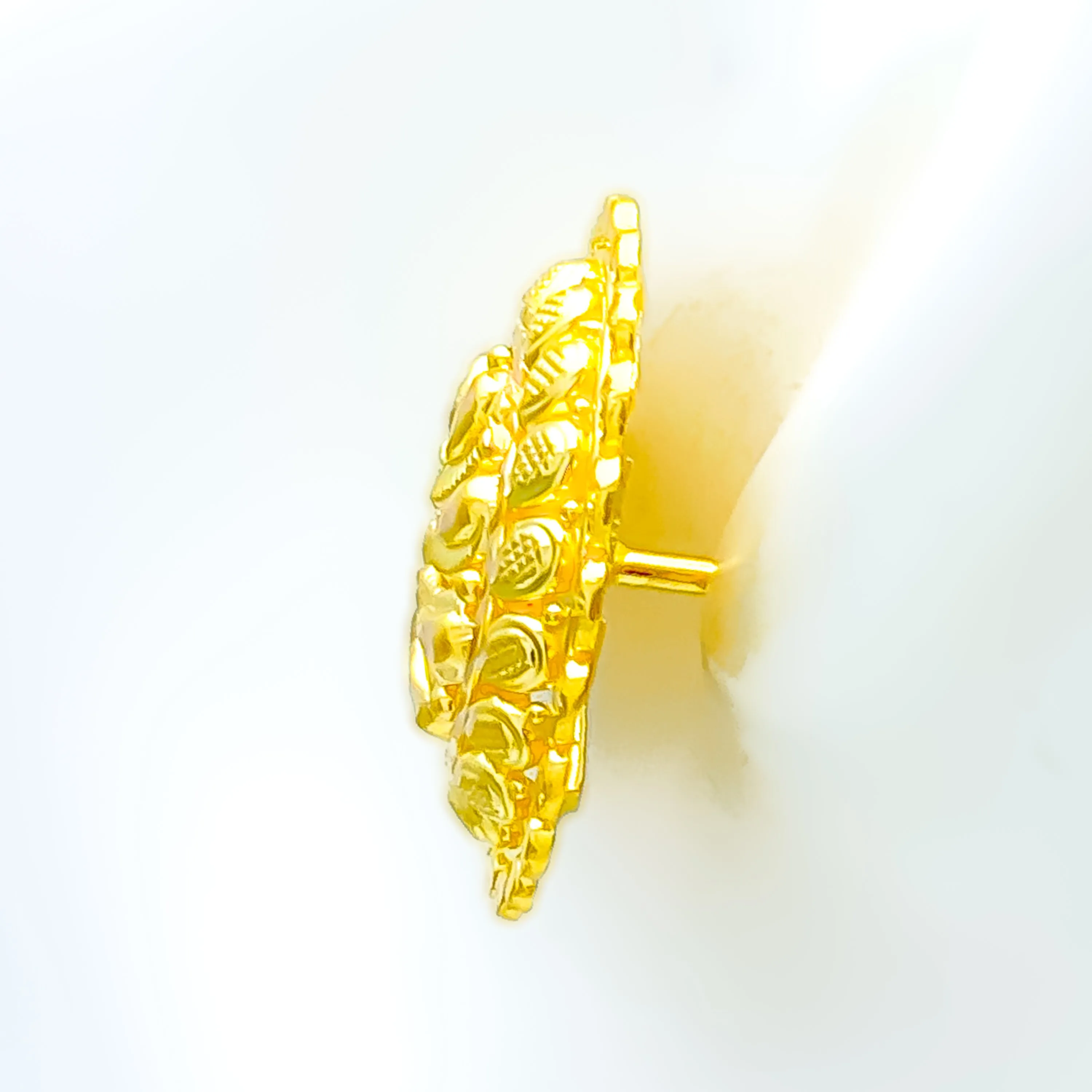 Timeless Shimmering 22k Gold Earrings