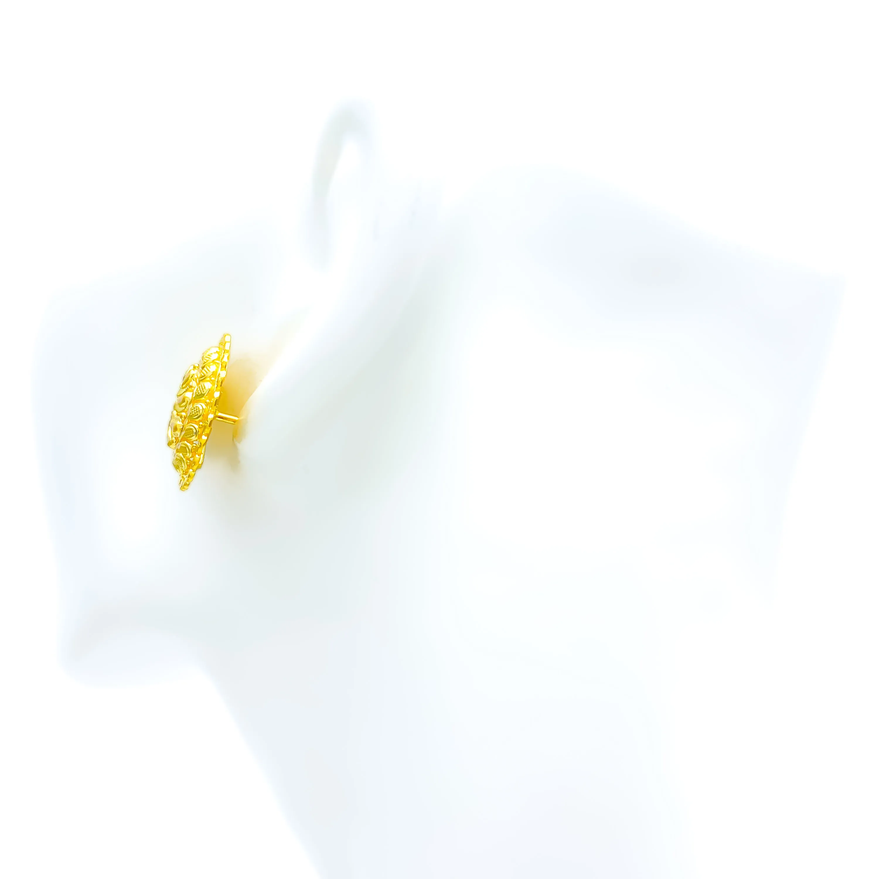 Timeless Shimmering 22k Gold Earrings