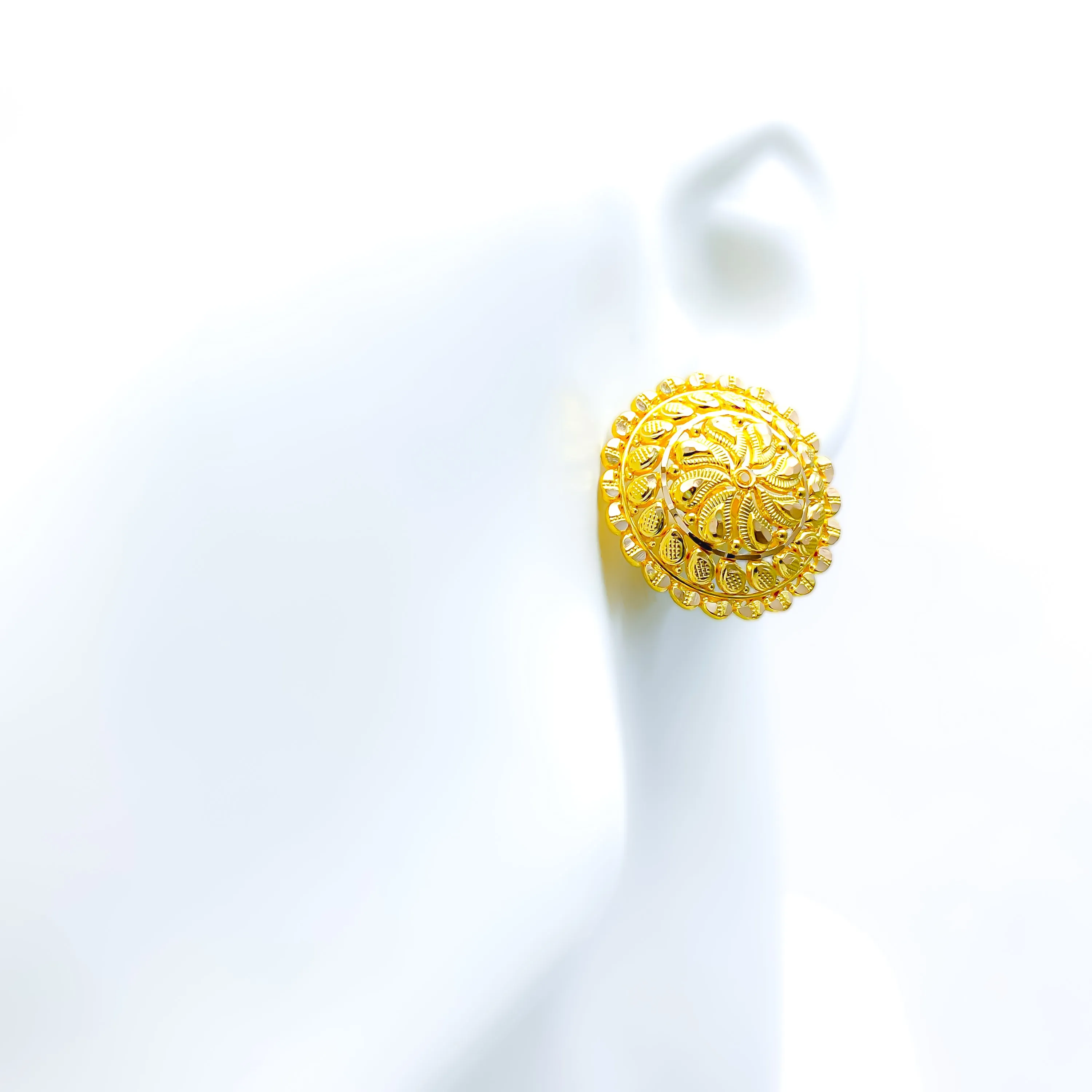 Timeless Shimmering 22k Gold Earrings