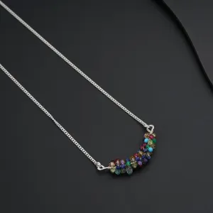 Tiny semi precious stones neck piece
