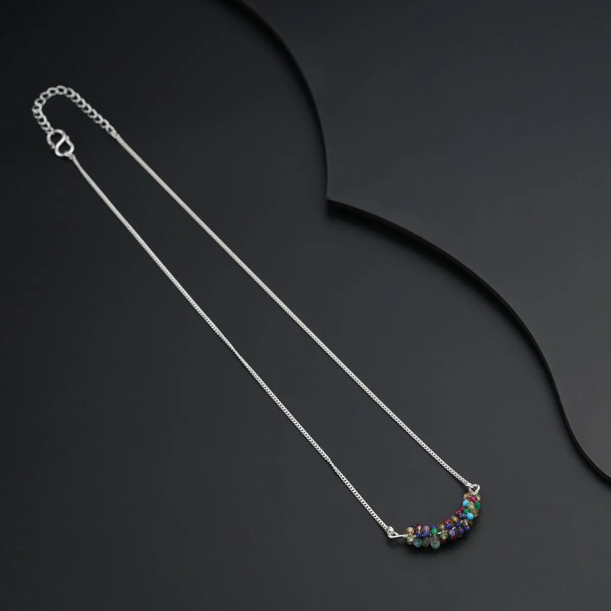 Tiny semi precious stones neck piece