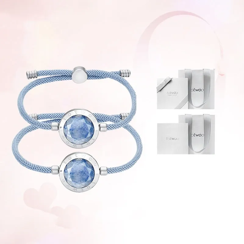 Touch Connect Bracelets | Pair of Connective Interactive Bracelets | Unity Blue Bond