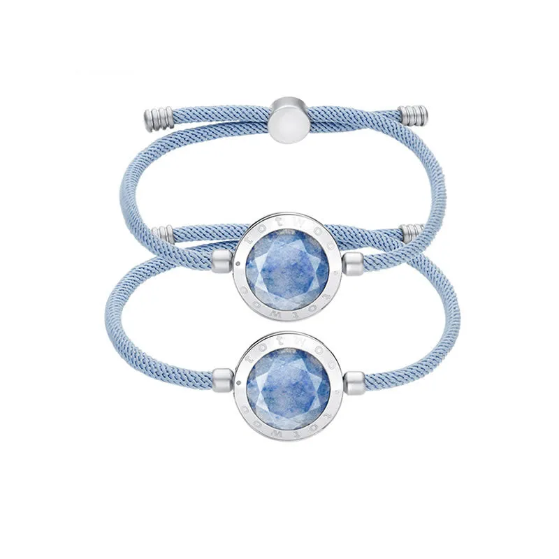 Touch Connect Bracelets | Pair of Connective Interactive Bracelets | Unity Blue Bond