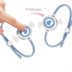 Touch Connect Bracelets | Pair of Connective Interactive Bracelets | Unity Blue Bond