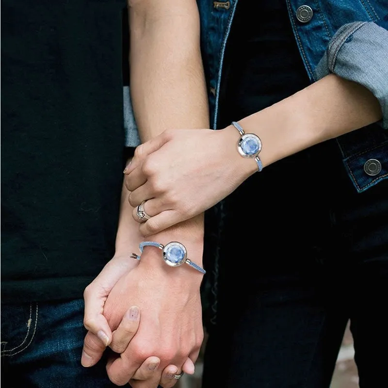 Touch Connect Bracelets | Pair of Connective Interactive Bracelets | Unity Blue Bond