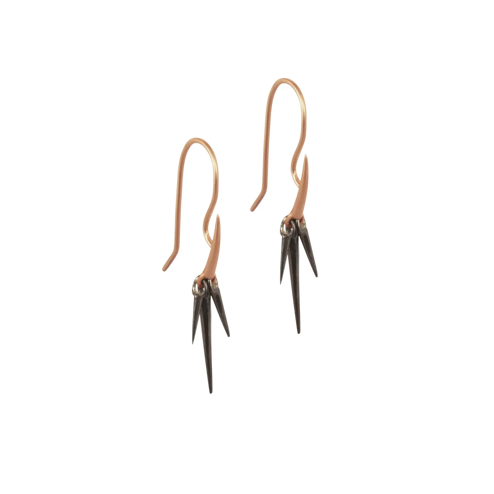 trio point dangle earrings