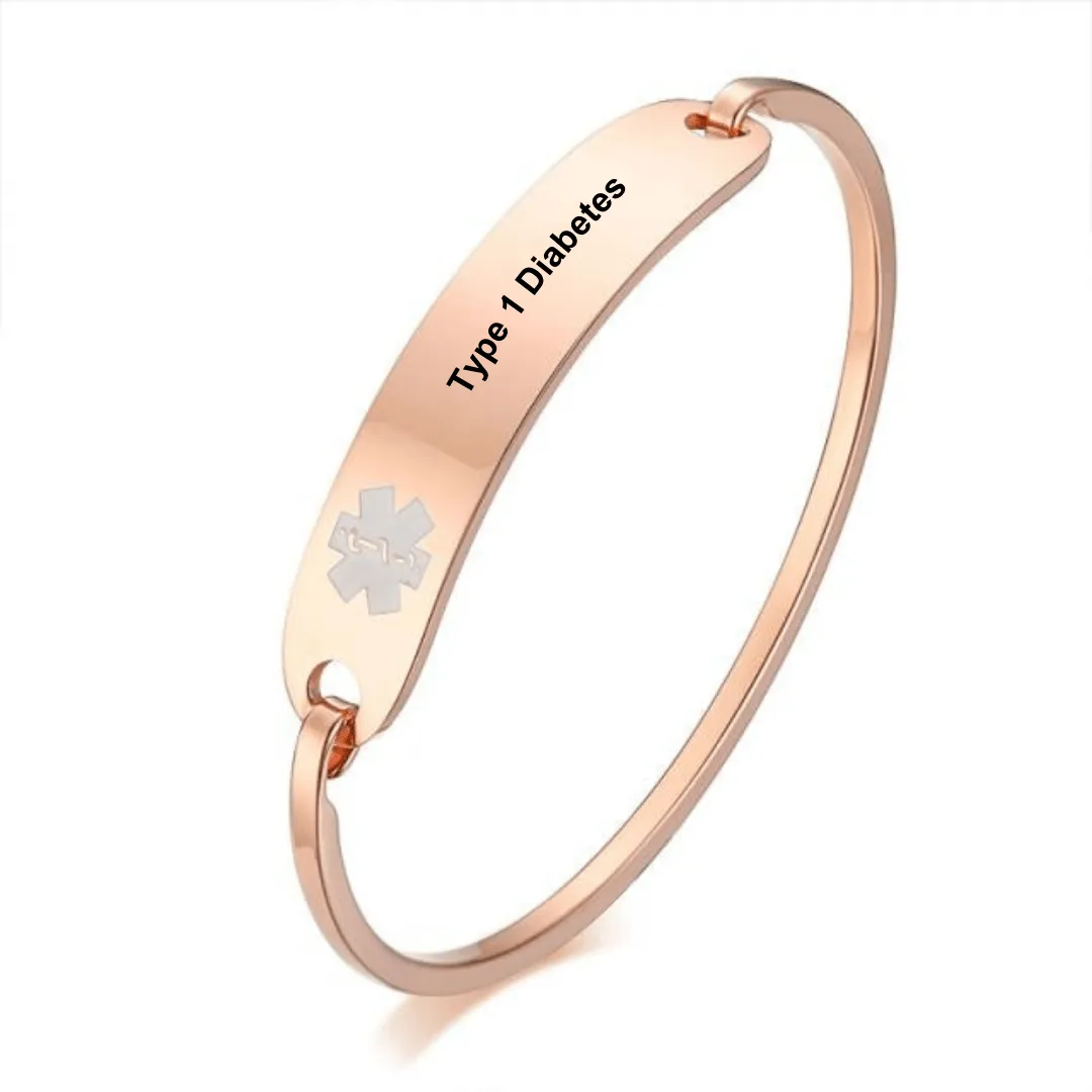 Type 2 Diabetes Medical Alert Bangle 19cm