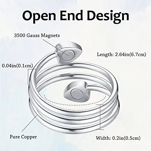 Unique X Shape 99.99% Solid Copper Magnetic Bracelets