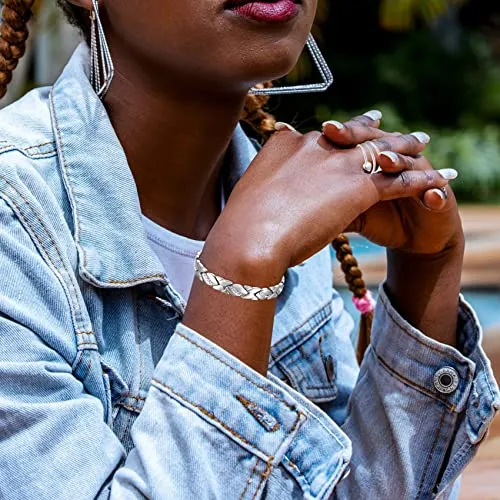 Unique X Shape 99.99% Solid Copper Magnetic Bracelets