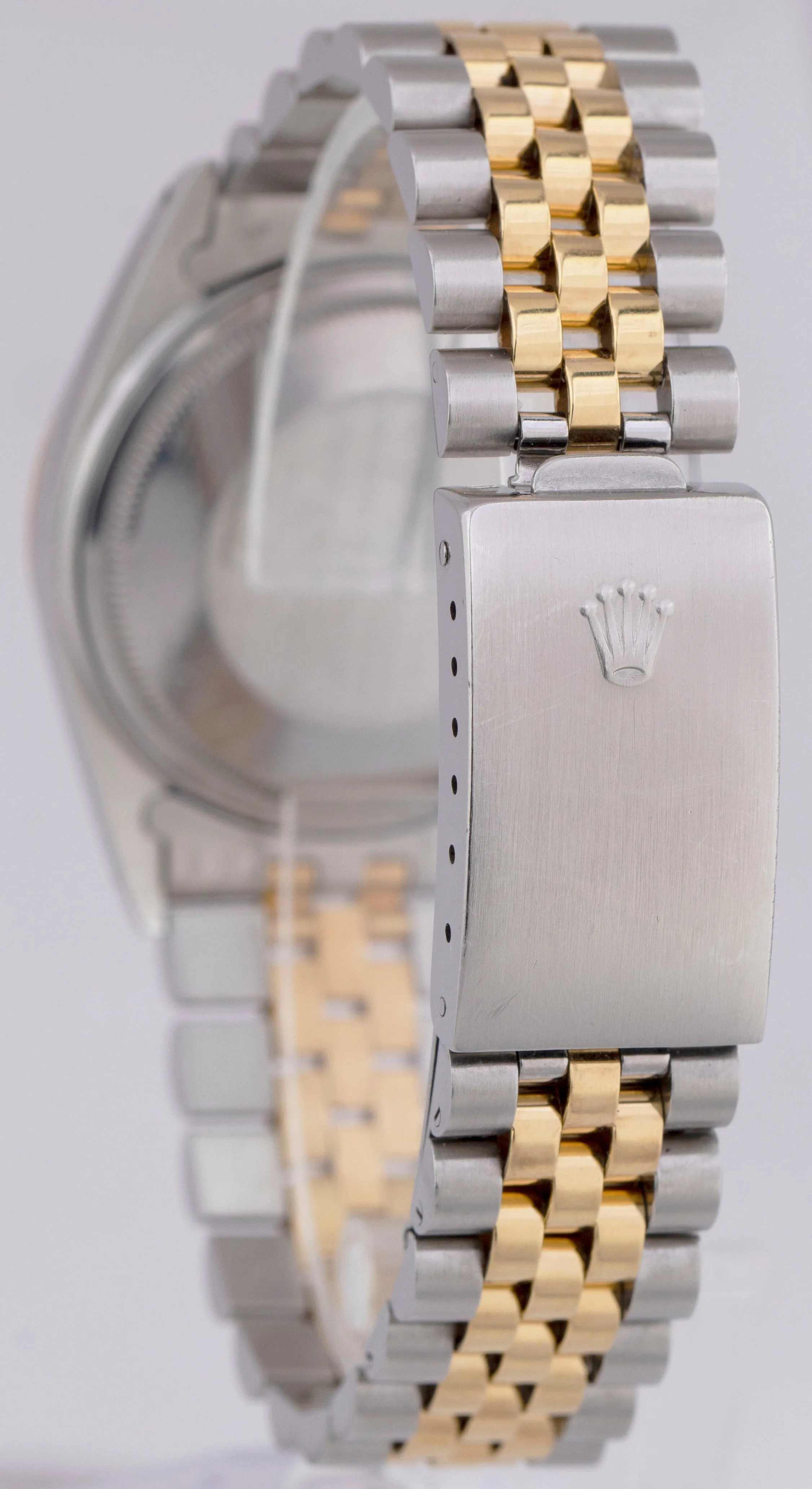 UNPOLISHED Rolex DateJust 36mm PAPERS Champagne BOILER GAUGE Two-Tone 16013 B P