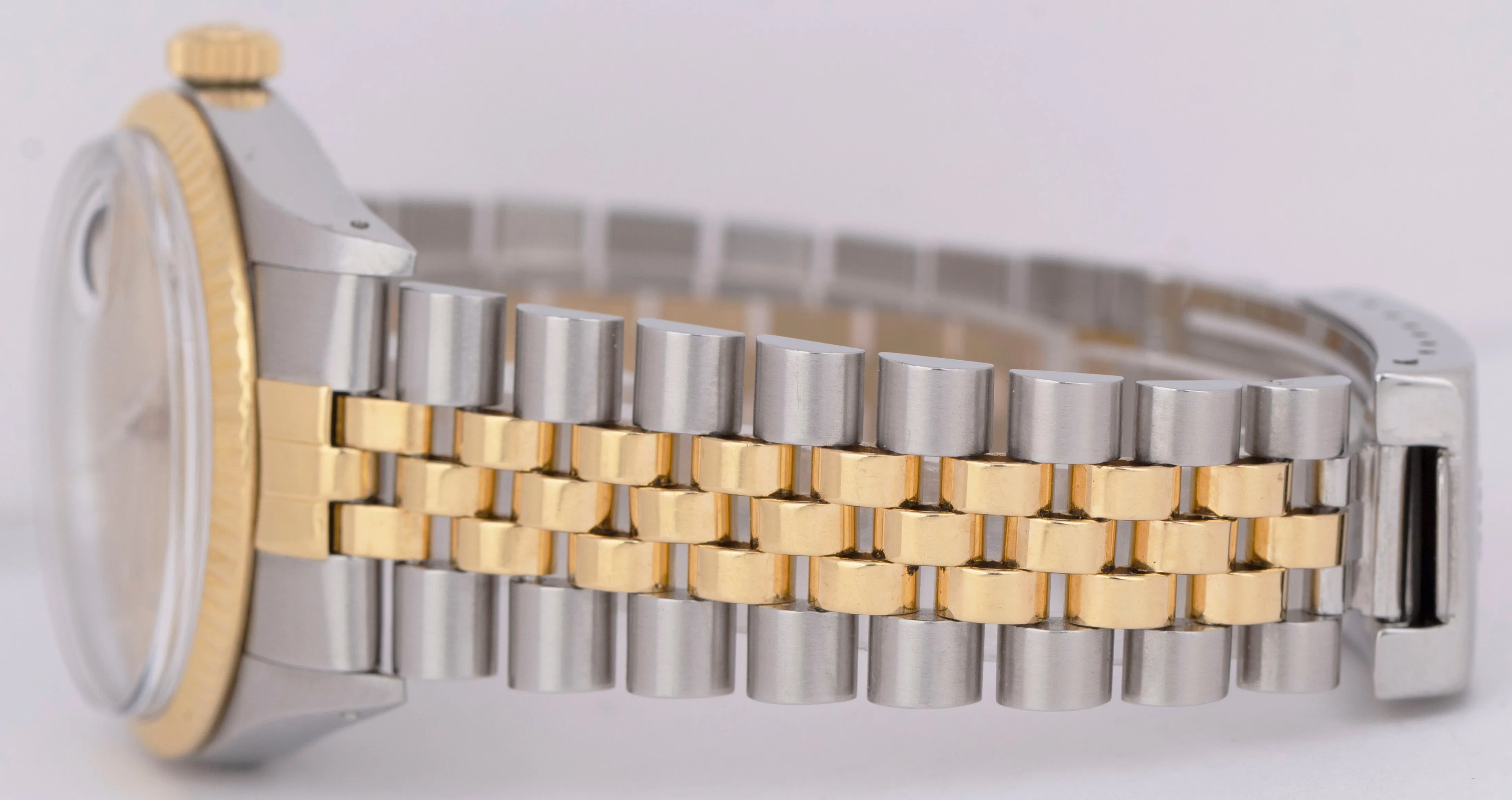UNPOLISHED Rolex DateJust 36mm PAPERS Champagne BOILER GAUGE Two-Tone 16013 B P