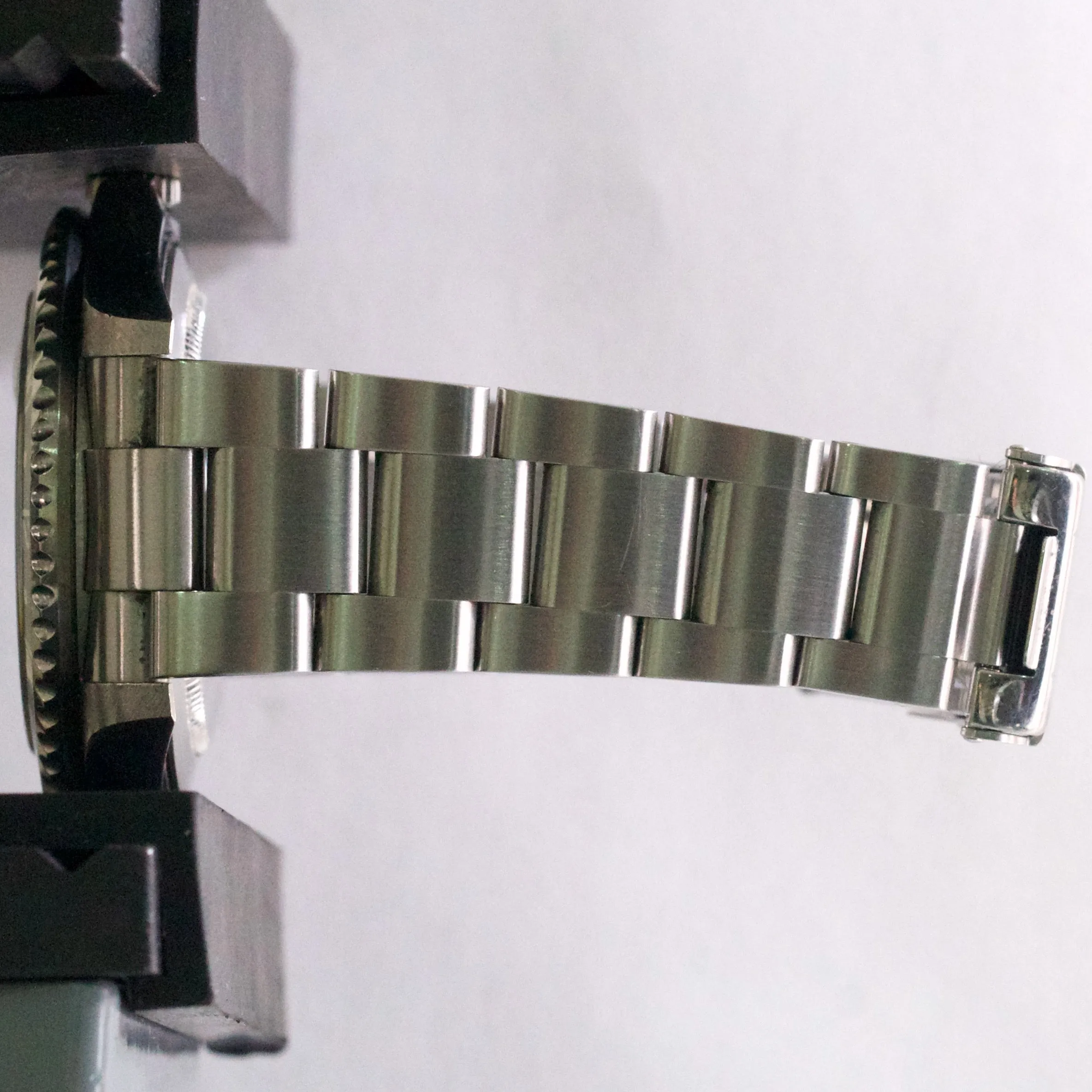 UNPOLISHED Rolex GMT-Master II Black PAPERS Red Steel NO-HOLES 40mm 16710 B P
