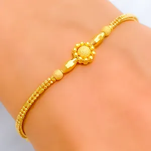 Upscale Multi-Bead 22K Gold Bracelet