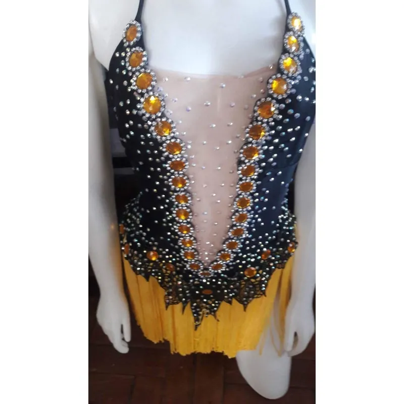 V Cut Fringes Samba Body Suit One Piece