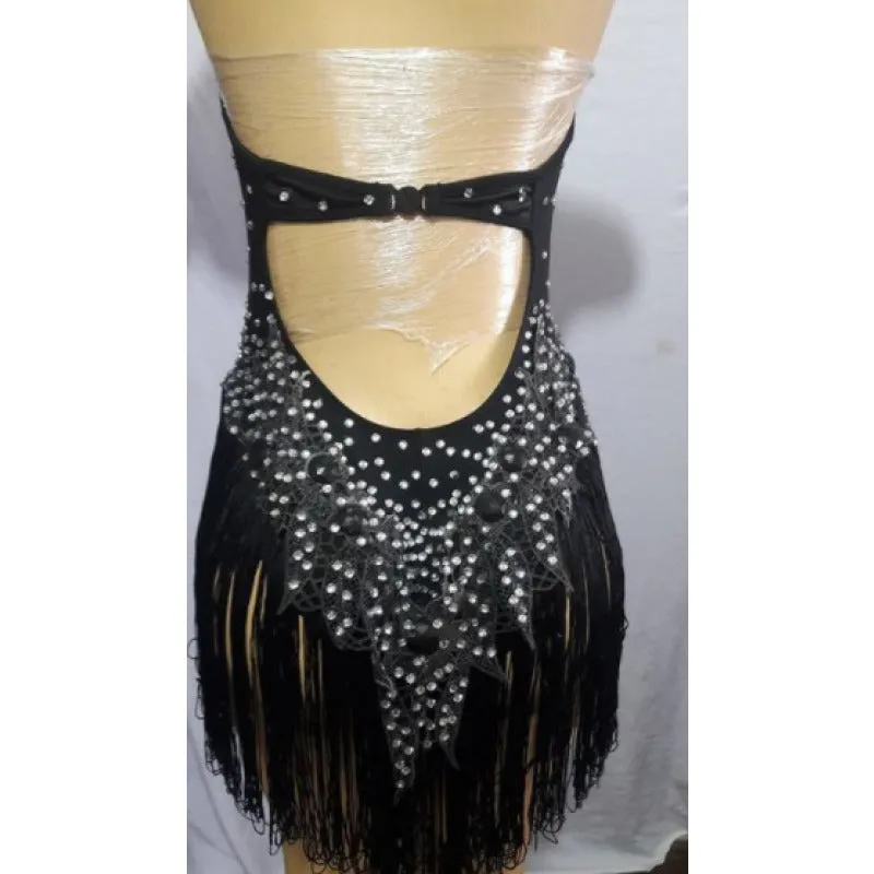 V Cut Fringes Samba Body Suit One Piece