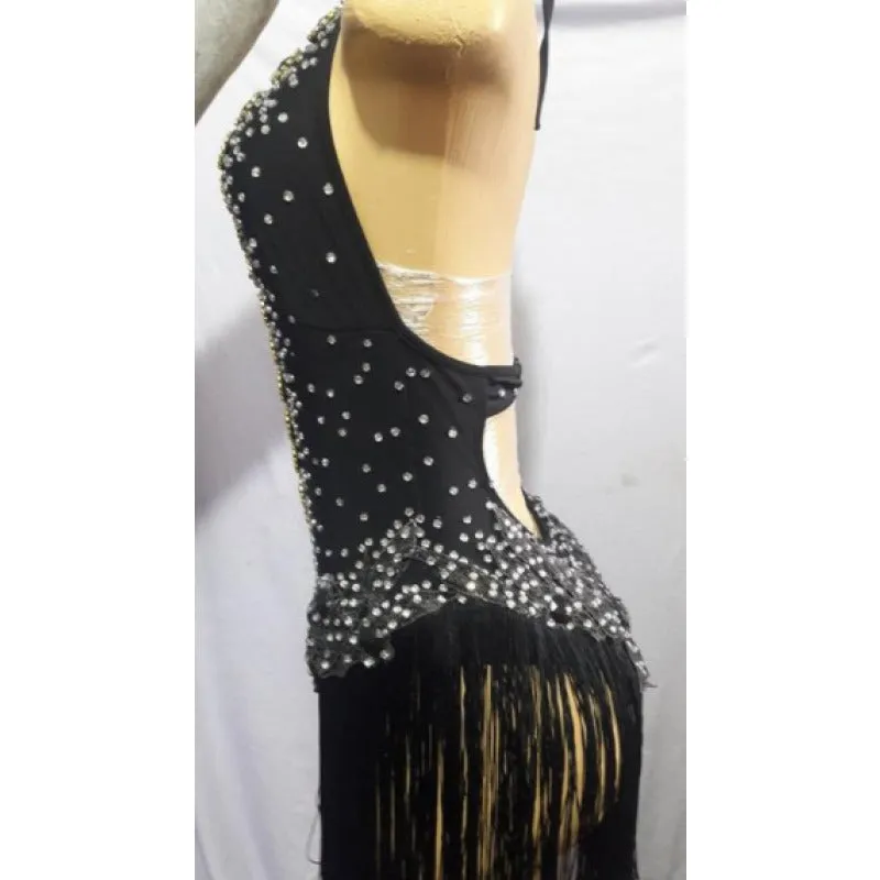 V Cut Fringes Samba Body Suit One Piece