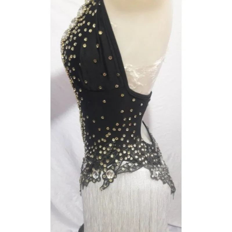 V Cut Fringes Samba Body Suit One Piece