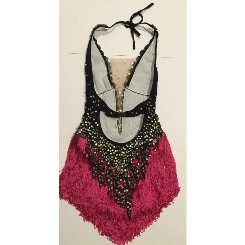 V Cut Fringes Samba Body Suit One Piece