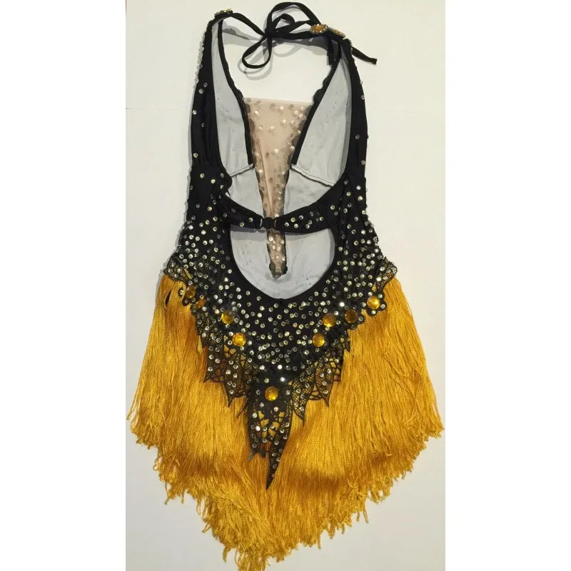 V Cut Fringes Samba Body Suit One Piece