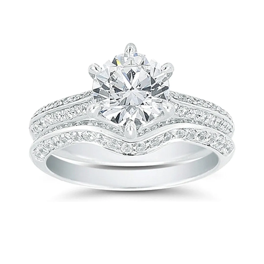 Vatche Pave Diamond 'Swan' Engagement Ring