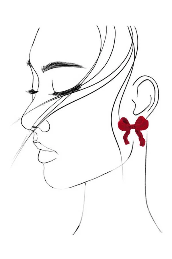 Velvet Bow Earrings