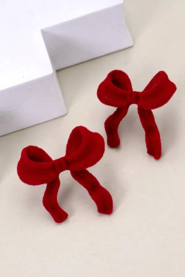Velvet Bow Earrings