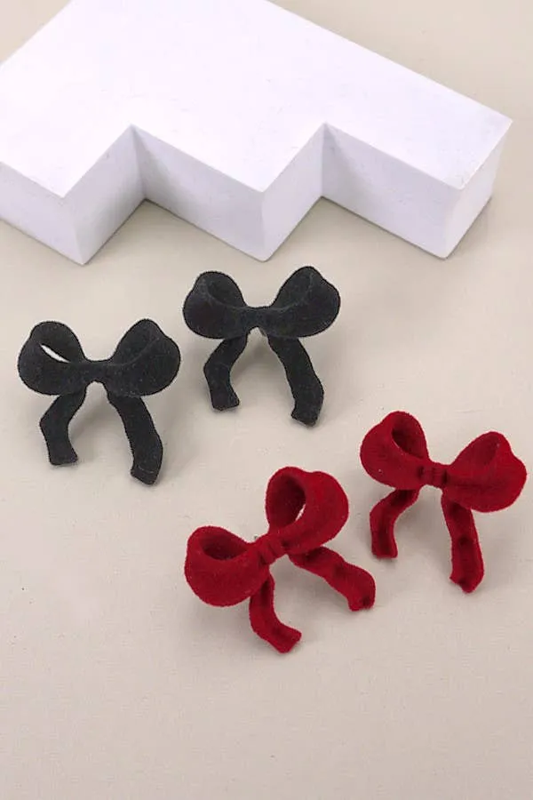 Velvet Bow Earrings