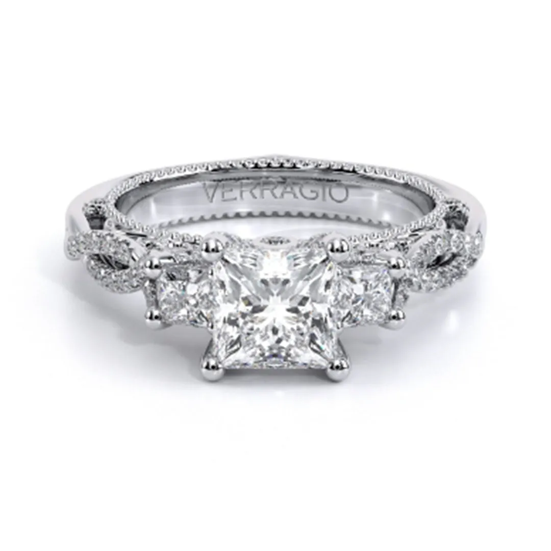 Verragio Three Stone Diamond Engagement Ring