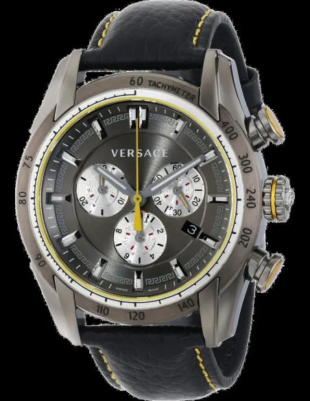 Versace V-Ray Chronograph Grey Dial Men's Watch VDB020014