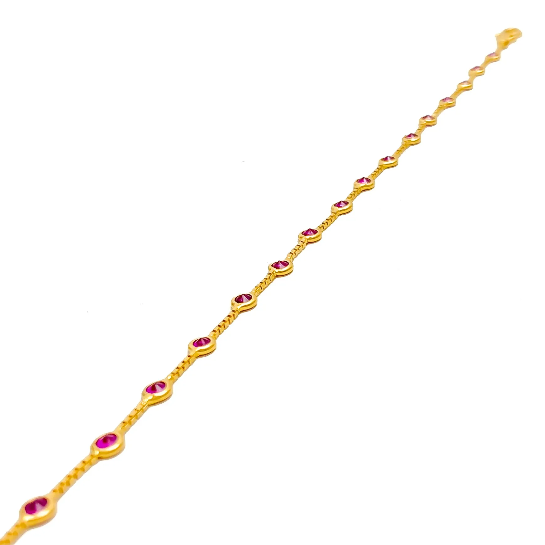 Versatile Glamorous 22k Gold CZ Bracelet