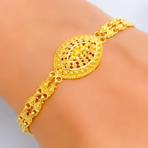 Vibrant Elegant 22k Gold Bracelet