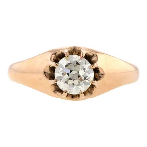 Victorian Engagement Ring, Circular cut 0.64ct