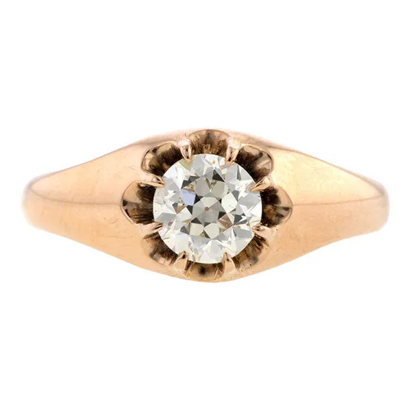 Victorian Engagement Ring, Circular cut 0.64ct