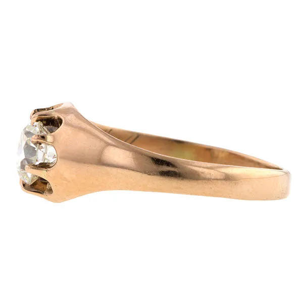 Victorian Engagement Ring, Circular cut 0.64ct