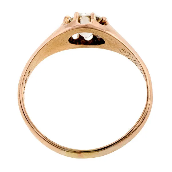 Victorian Engagement Ring, Circular cut 0.64ct