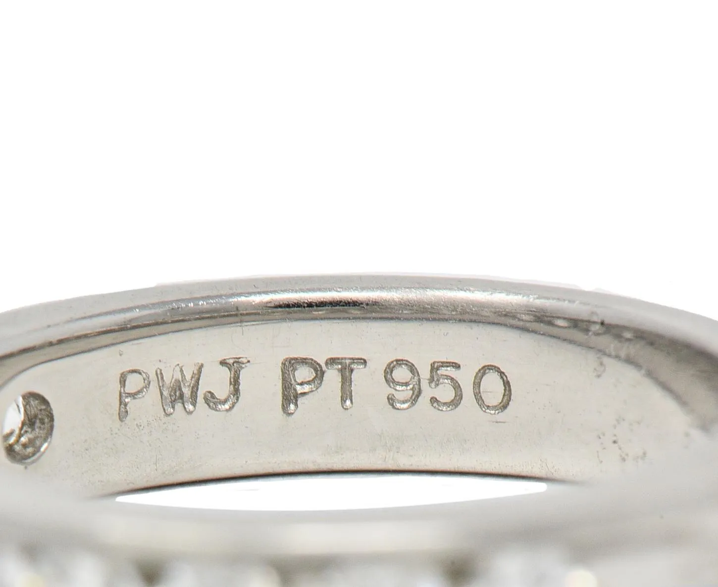 Vintage 0.50 Carat Diamond Platinum Channel Wedding Band Ring