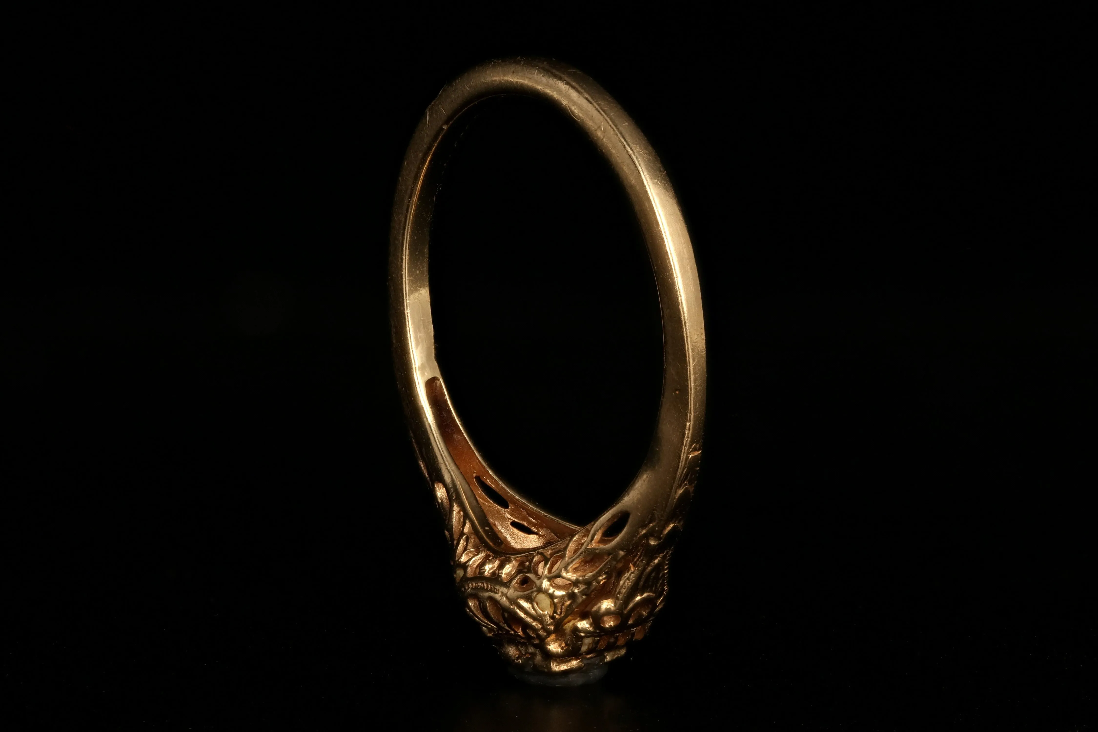 Vintage 14K Yellow Gold .18 Carat Diamond Ring
